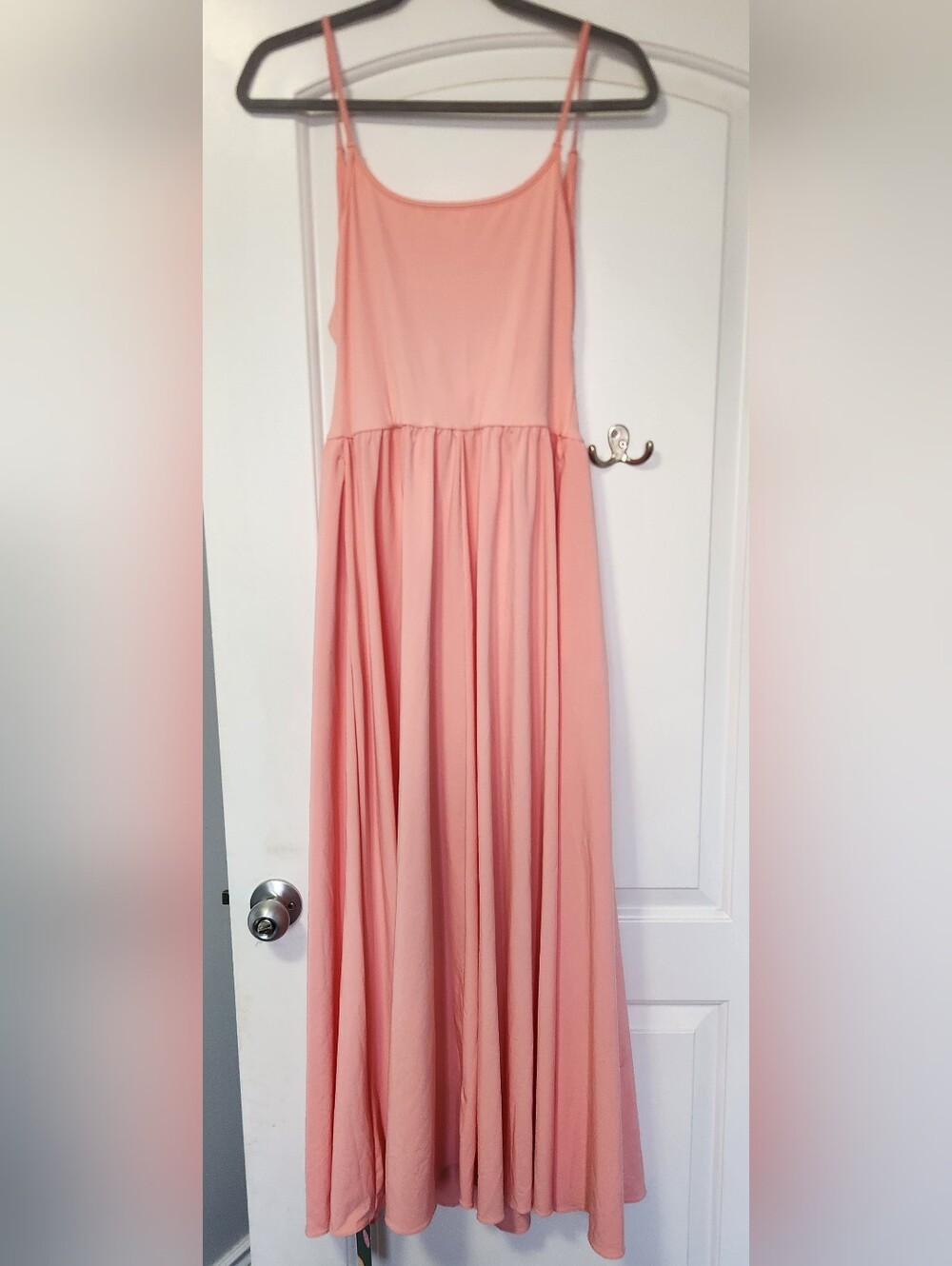 Halara Women's Sleeveless Spaghetti Strap Maxi Dress - Peach Pink Sz S